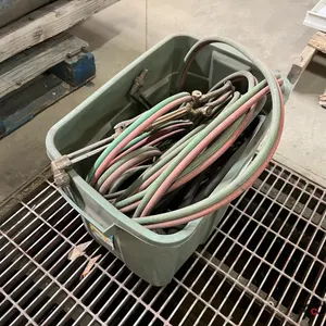 Bin w/ Assorted Acetylene Torches and Hoses
 UNRESERVED