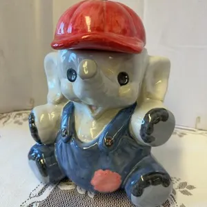 Elephant cookie jar