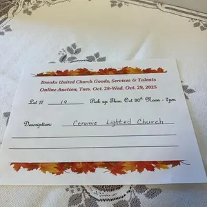 Ceramic lighted church