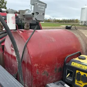 135 gal slip tank with GPI M3025 12-volt filter pump and nozzle