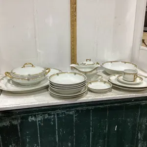 (4) LIMOGES DISH SET - “ELITE WORKS”