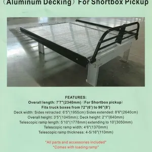 ALUMINUM SLED DECK FOR SHORTBOX PICKUP