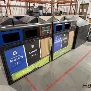 (3) Grey 3-Compartment Steel Bins 
 UNRESERVED