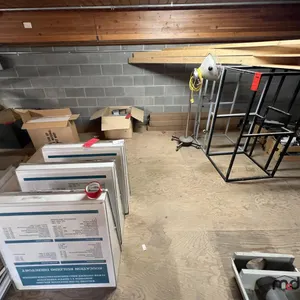 Display Boards, Assorted Hardware, Light Fixtures, Panels & Metal Stands
 UNRESERVED