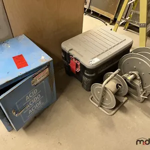 Spill Kit, (2) Hose Reels & Corrosives Box
 UNRESERVED