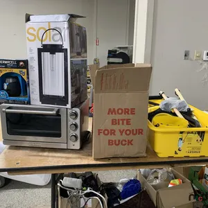 Toaster Oven, Mosquito Fogger, Lantern, Kitchen Set, Wagon (Unsure if Complete)
 UNRESERVED