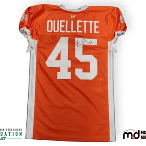 A.J. Ouellette Signed Pre-Game Worn Jersey
 UNRESERVED