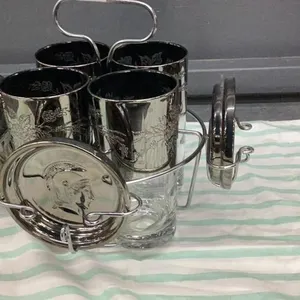 ETCHED GLASS TUMBLER SET
