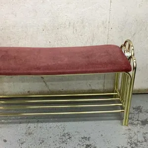 BRASS HALLWAY BENCH