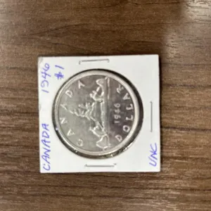 1946 Canada Silver 1 Dollar Coin - Semi Key Date
 UNRESERVED