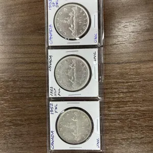 1952 FWL, 1953NSF FWL & 1953SF SWL Canada Silver 1 Dollar Coins
 UNRESERVED