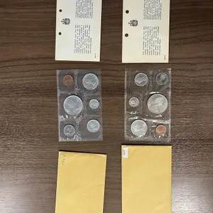 1964 & 1965 Royal Canadian Mint Proof Like Year Set (w/ Silver Coins) in Original Cellophane Package
 UNRESERVED