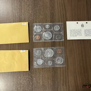 1966 & 1967 Royal Canadian Mint Proof Like Year Set (w/ Silver Coins) in Original Cellophane Package
 UNRESERVED