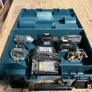 Makita 5-Piece Drill Set w/ Impact, Drill, (2) Batteries & Charger
 UNRESERVED