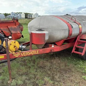 800-gal tank on Versatile 3000 sprayer frame tandem axel wagon