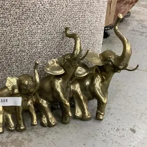 BRASS ELEPHANT WALL DECOR