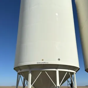 Bin #18 6400 bu Meridian Grain max hopper bottom bin, s/n 62201509-52003