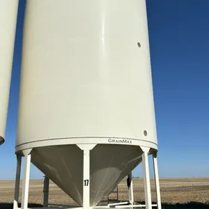 Bin #17 4000 bu Meridian Grain Max hopper bottom bin, s/n 6259665 (Damaged, see pictures)