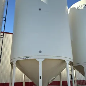 Bin 8 4000 bu Meridian grain max hopper bottom bin, s/n 6257942 (Damaged, see pictures)