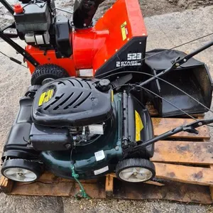 21” Yardworks mower with bagger and Artisan 523 2-stage snowblower