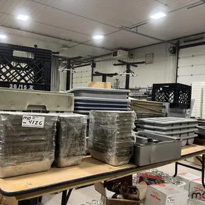 Assorted Steam Table Pans, Glass, Cutlery Crate and More
 UNRESERVED
