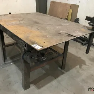 Custom 6'6''L x 4' W x 3' Steel Welding Table w/ Table Vice and More
 UNRESERVED