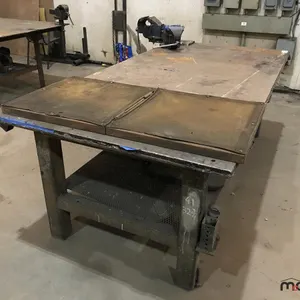 Custom Made 8'L x 4'W x 35.5''H Welding Table, Dual Table Vices and More
 UNRESERVED