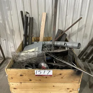Wood Crate w/ Surplus Metal 
 UNRESERVED