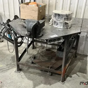 HD Steel Welding Table, Grinders, Vice & Barrel Dollie 
 UNRESERVED