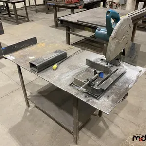 Custom Metal Table w/ Makita Metal Mitre Saw
 UNRESERVED