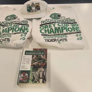 (2) Sweaters & Hat w/ Dave Ridgeway "RoboKicker" Book
 UNRESERVED