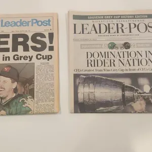 1989 & 2013 Leader Post Newspapers
 UNRESERVED