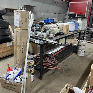 Metal Table With Contents
 UNRESERVED