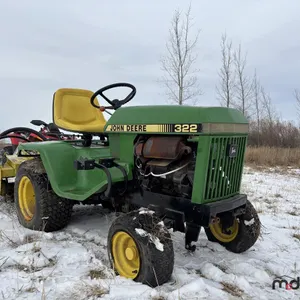 John Deere 322 Lawn Tractor w/ Rotor Tiller & Mower Deck
 UNRESERVED