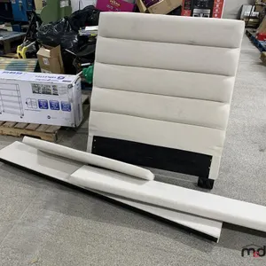 Steel Rolling Shelf Unit, Bed Frame, Head Board and Foot Board (Appears to be a Twin XL)
 UNRESERVED
