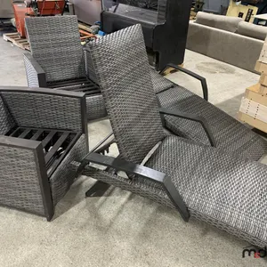 Patio Set (Missing Cushions, Some Damage to Pieces)
 UNRESERVED