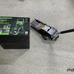 Greenworks Electric Pressure Washer and Floor Jack
 UNRESERVED
