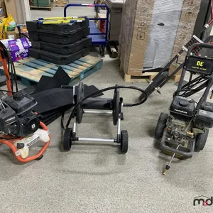 (2) Gas Pressure Washers, Hose Reel, Rubber Stair Treads
 UNRESERVED