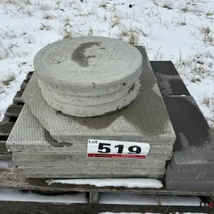 Pallet of Assorted Concrete Lids
 UNRESERVED
