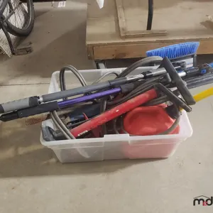 Jerry Can, Floor Jack, Booster Cables, Pump and Brushes
 UNRESERVED