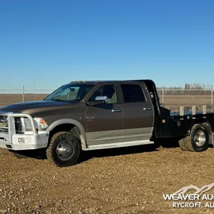 2010 DODGE RAM 3500HD MEGA CAB FLATBED TRUCK