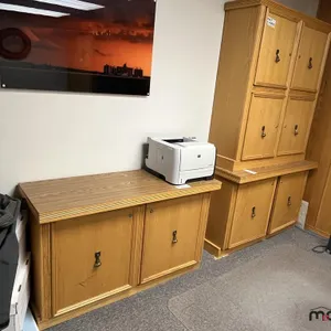 (3) Wooden Cabinets
 UNRESERVED