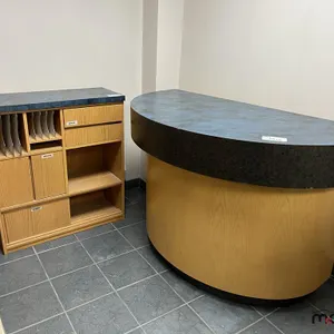 Cresent Table (5'x40") & Topper (3'x15"x40")
 UNRESERVED