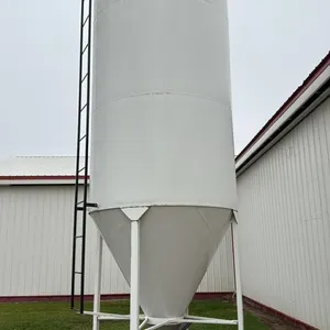 Riemer 1260 bu hopper bottom feed bin on legs (Unit D)  s/n 1304RWM046