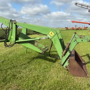 John Deere 48 loader with 5’ bucket and grapple s/n 029434W