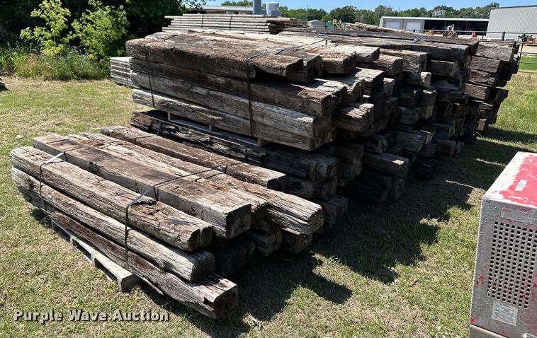 Approximately 200 railroad ties
