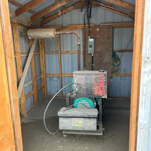 ONAN DIESEL 6.0 KVA 1 PH GEN SET MOD.#6.0DJE-3CR/2118AE, S/N H810584450 INCLUDING 8.5FT x 8.5FT SHED (ELECTRICAL WILL BE DISCONNECTED PRIOR TO REMOVAL