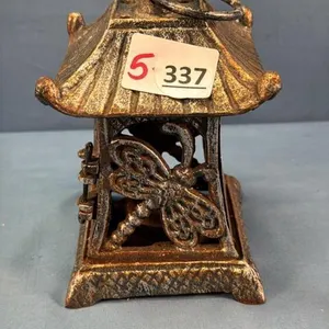 CAST IRON PAGODA CANDLE HOLDER
