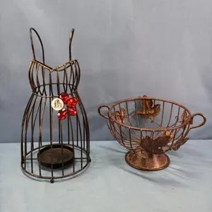 (2) WIRE CONTAINERS