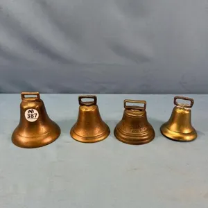 (4) BRASS BELLS